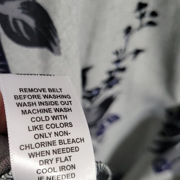 Elle Floral Sleeveless Dress Size 6 Fit Flare Dressy Office Lined Stretchy EUC - Picture 11 of 13